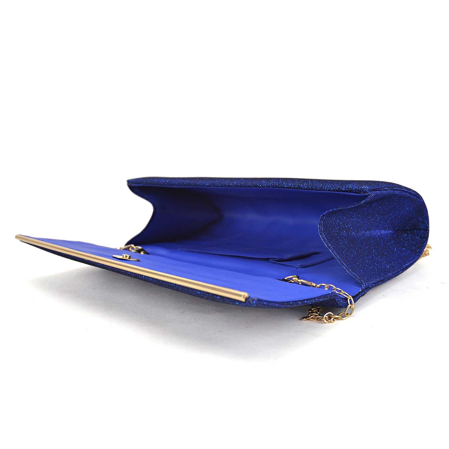 Glitter Clutch with Removable Chain Strap For Women