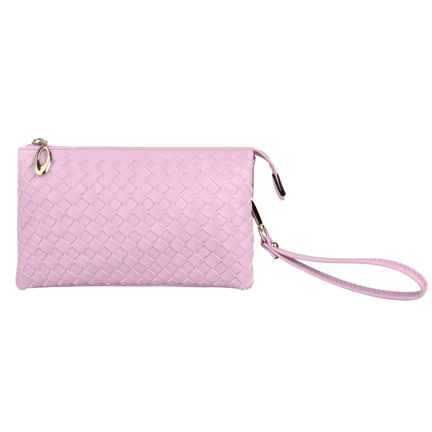 Women Fashion Cooper Weave Crossbody Clutch