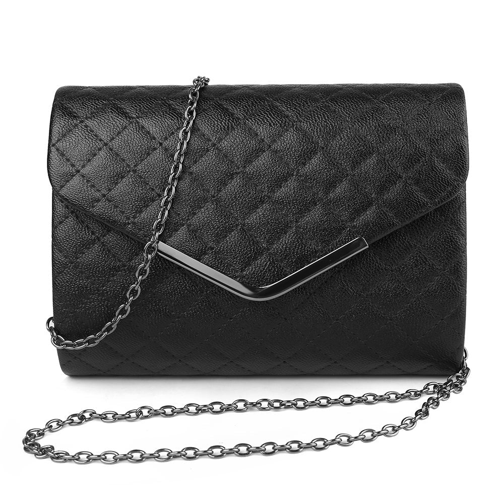 Women Handbag Elegant Quilted Clutch